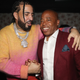 Mayor Eric Adams (right) with the rapper French Montana.